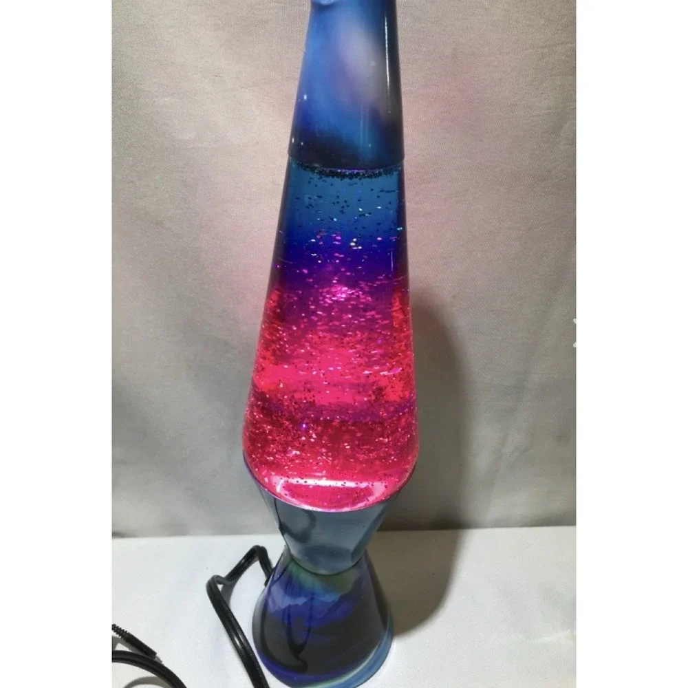 Lava Lamp Pink White Blue Glitter Original‎ Schylling Motion Retro Style 14.5
